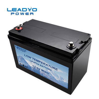 Lithium-Eisen-Phosphatbatterie 12kg 90Ah der niedriger Temperatur-LiFePO4 Batterie-12V
