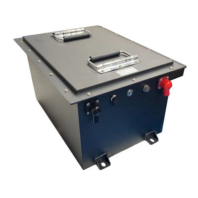 Metallkasten-wieder aufladbares Lithium Ion Battery With LCD des Golfmobil-48V 105Ah und DOSE RS485