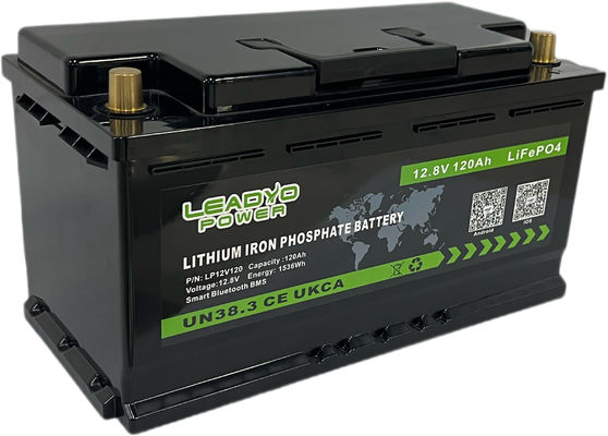 Guter Preis LÄRM L4 L5 12V 100Ah 120Ah Lifepo4 LFP Bluetooth App-Lithiumeisen Batterie paclFor Solarenergie-Speicher Online