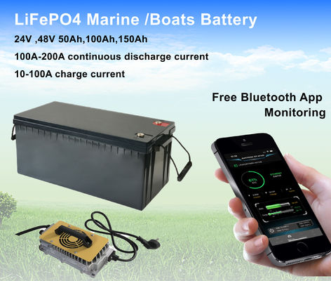 Mit Lithiumbatterie RS485 CAN 48V 51.2V 100Ah 48V Batterien Boot LiFePO4 48V 100Ah