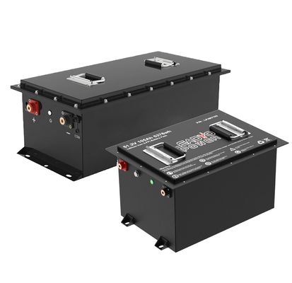 Guter Preis Smart CANBUS RS485 LiFePO4 Golfwagen 48V 51.2V 150Ah Lithium-Eisen-LFP-Batterien mit LCD-LED-Display / Ladegerät Online