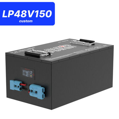 48V 150Ah 51.2V LiFePO4 Golfkarrenbatterie, 250A BMS, 4000+ Zyklen Lithiumbatterie, Max 12.8kW Leistung
