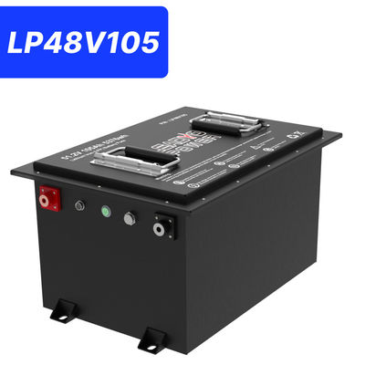 Guter Preis 48V 105Ah 51.2V LiFePO4 Golfkarrenbatterie, 250A BMS, 4000+ Zyklen Lithiumbatterie, Max 12.8kW Leistung Online