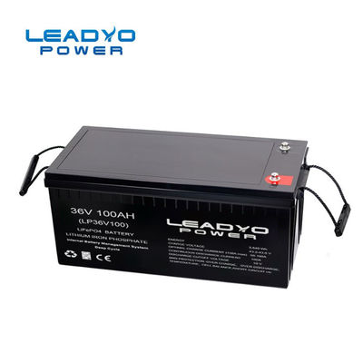 Guter Preis LEADYO 36V Lithium-Eisen der Lithium-phosphatieren mit der Schleppangel fischenes Bewegungsbatterie-100Ah LFP-Batterie Online